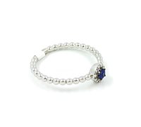 Anello Sangiorgi Preziosi Donna in Oro bianco Zaffiro 0.10 Ct 186970-14 - 186970-14